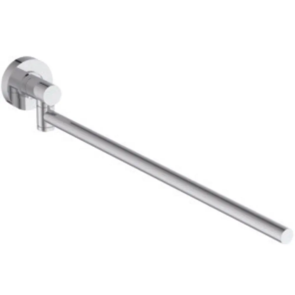 Chromfarbene Handtuchstange, an einer Wand montiert. Das Produkt stammt von Ideal Standard und hat ein schlichtes, funktionales Design.